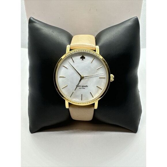 Kate Spade Metro 0073 Women\'s Beige Leather Strap Analog Dial Wrist Watch JNA141 main image 6